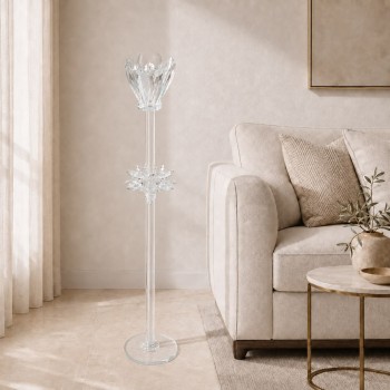 مبخرة أرضية كريستالية بتصميم طويل وأنيق76×13×13سم مبخرة أرضية كريستالية بتصميم طويل وأنيق76×13×13سم