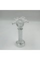 شمعدان زجاجي فاخر بتصميم أنيق يجمع بين الطابع الكلاسيكي واللمسات العصرية25×11×11سم شمعدان زجاجي فاخر بتصميم أنيق يجمع بين الطابع الكلاسيكي واللمسات العصرية25×11×11سم