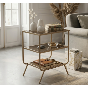 طاولة جانبية او كومودينو  مودرن بتصميم عصري أنيق.