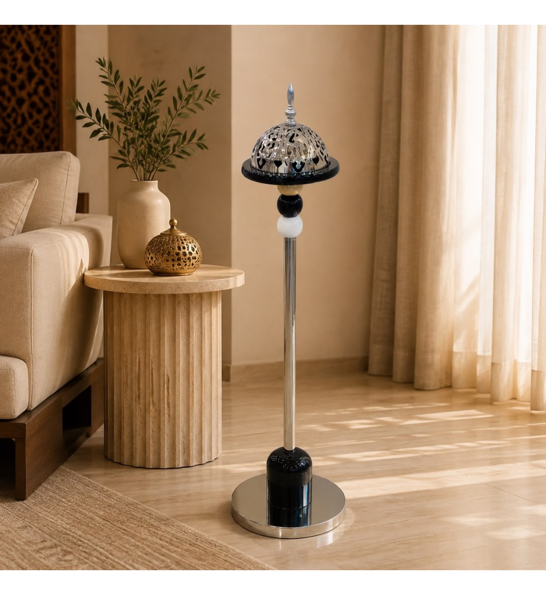 مبخرة أرضية فاخرة بتصميم كلاسيكي94×20×20سم