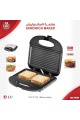 سخان توست و ساندويش 750 واط أسود SANDWICH MAKER DLC-38259