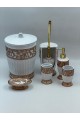 طقم إكسسوارات حمام أنيق بتصميم عصري فاخر، طقم إكسسوارات حمام أنيق بتصميم عصري فاخر،