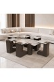 طقم طاولات قهوة وضيافة فاخر بتصميم هندسي عصري7قطع طقم طاولات قهوة وضيافة فاخر بتصميم هندسي عصري7قطع