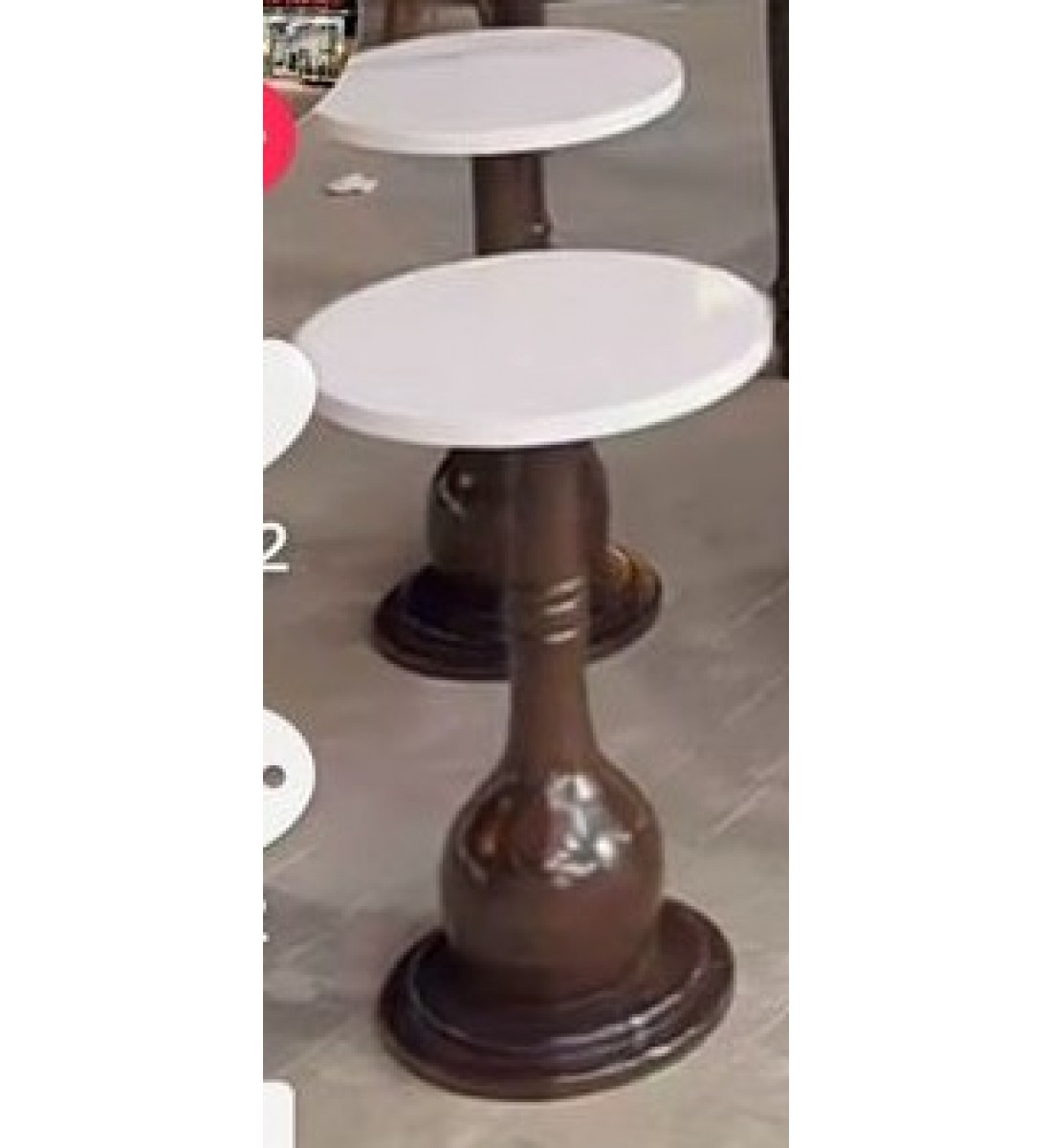 طقم طاولات قهوة وخدمة خشبية سطح بديل الرخام بتصميم عصري فاخر، 5 قطع (منتج تفصيل ) طقم طاولات قهوة وخدمة خشبية سطح بديل الرخام بتصميم عصري فاخر، 5 قطع (منتج تفصيل )