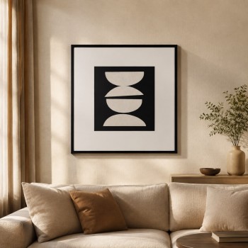 لوحة جدارية فنية بتصميم تجريدي عصري50×50سم 