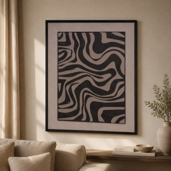 لوحة جدارية فنية بتصميم تجريدي عصري60×50سم لوحة جدارية فنية بتصميم تجريدي عصري60×50سم