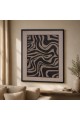 لوحة جدارية فنية بتصميم تجريدي عصري60×50سم لوحة جدارية فنية بتصميم تجريدي عصري60×50سم