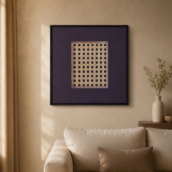 لوحة جدارية فنية بتصميم تجريدي عصري50×50سم لوحة جدارية فنية بتصميم تجريدي عصري50×50سم