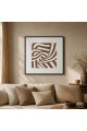 لوحة جدارية فنية بتصميم تجريدي عصري50×50سم لوحة جدارية فنية بتصميم تجريدي عصري50×50سم