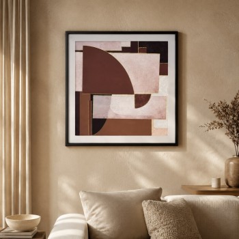 لوحة جدارية فنية بتصميم تجريدي عصري50×50سم لوحة جدارية فنية بتصميم تجريدي عصري50×50سم