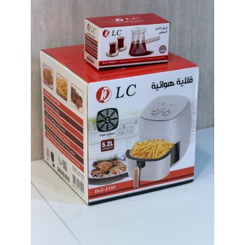 طقم قلاية هوائية DLC + إبريق شاي زجاجي طقم قلاية هوائية DLC + إبريق شاي زجاجي