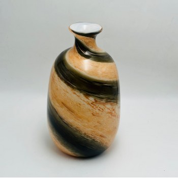 فازه ديكوري زجاجي فاخر انيق جذاب 35×8×8سم 