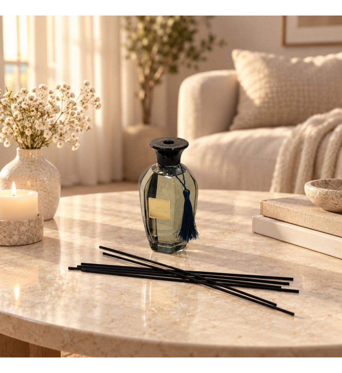معطر جو فاخر بتصميم أنيق يجمع بين الرائحة المميزة والمظهر الجمالي الراقي 300مل معطر جو فاخر بتصميم أنيق يجمع بين الرائحة المميزة والمظهر الجمالي الراقي 300مل