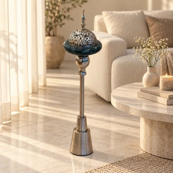 مبخرة ديكور بتصميم أنيق يجمع بين الزخارف المستوحاة من الطابع التراثي65×15×15سم مبخرة ديكور بتصميم أنيق يجمع بين الزخارف المستوحاة من الطابع التراثي65×15×15سم