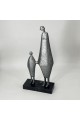 منحوتة ديكورية تجريدية لشخصين بتصميم فني معاصر، 41×9×20 منحوتة ديكورية تجريدية لشخصين بتصميم فني معاصر، 41×9×20