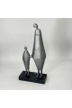 منحوتة ديكورية تجريدية لشخصين بتصميم فني معاصر، 41×9×20 منحوتة ديكورية تجريدية لشخصين بتصميم فني معاصر، 41×9×20