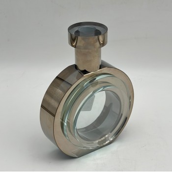 تحفة ديكور مجسم زجاجة عطر كريستالية فاخر، 22×5×22