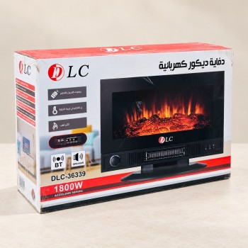 دفاية ديكور كهربائية بتأثير اللهب من DLC – قوة 1800 واط.