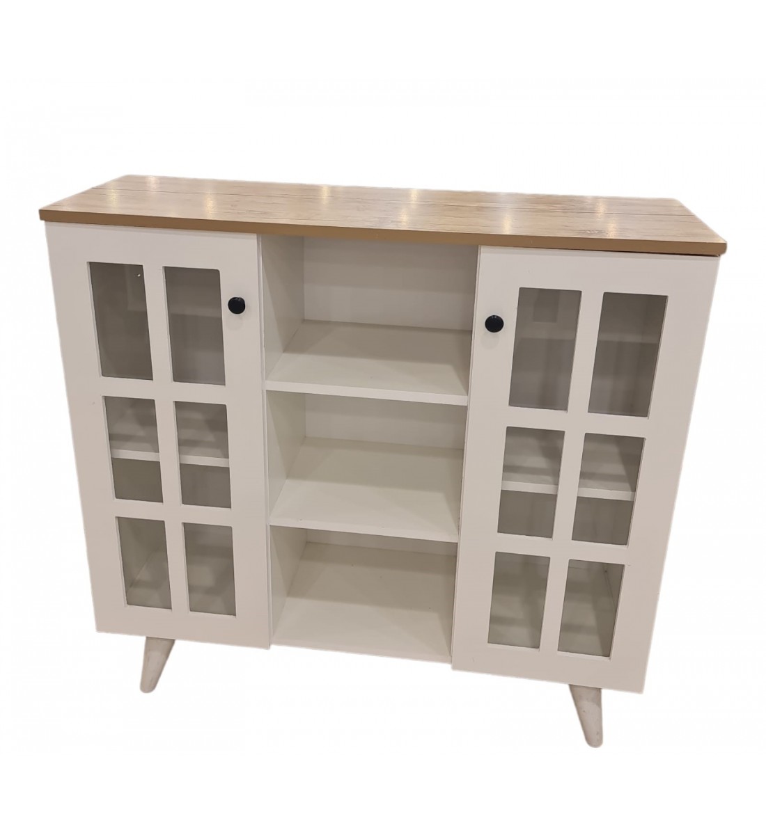 Coffee corner wood white color 100 * 90 * 33 cm