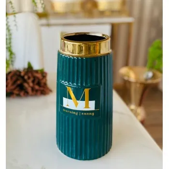 فازة سراميك لديكور المنزل 27 سم 