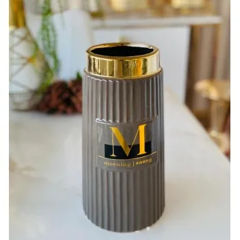 فازة سراميك لديكور المنزل 27 سم 