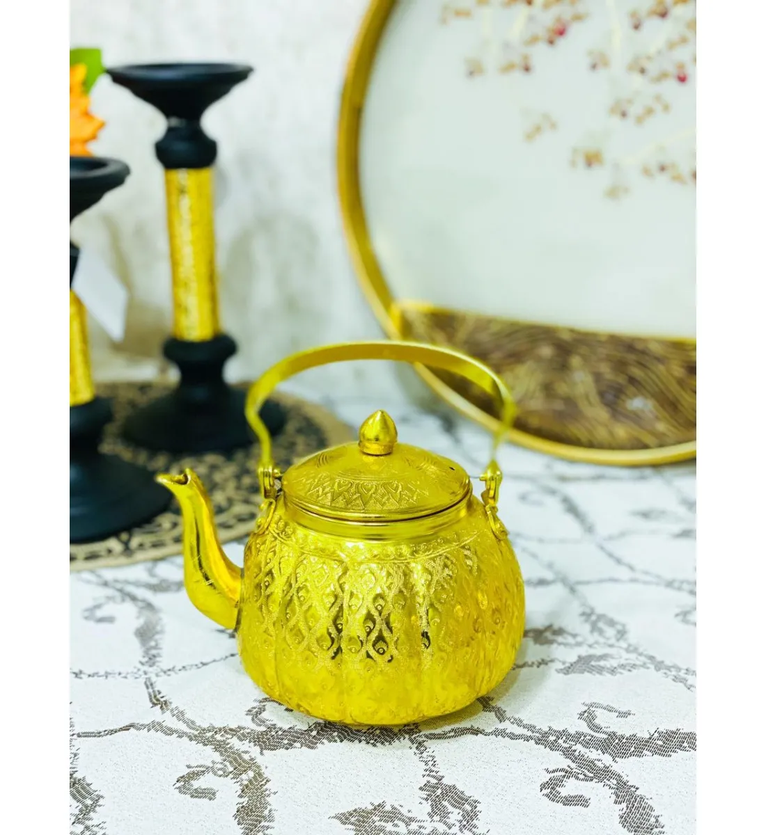 ابريق تايلندي ذهبي 13 سم