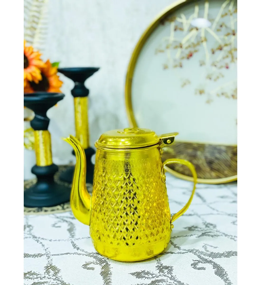 دله تايلندي المنيوم ذهبي 18 سم