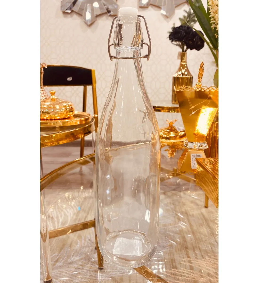قارورة زجاج بغطا 32*3سم