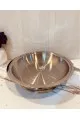 صحن تبسي تقديم استيل مذهب هندي 42*10سم