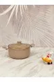 قدر عايدي جرانيت سراميك غطاء زجاج 26cm