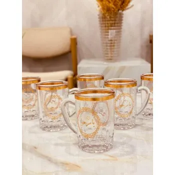 طقم بيالات (6) حبة بنقشة مرحبا طقم بيالات (6) حبة بنقشة مرحبا