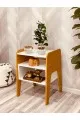 كمدينة  خشبي 3دور ابيض 70*50*40سم