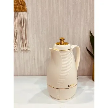 ترمس كروس ابيض مذهب  1 لتر 