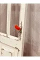 باب ديكور شكل شباك خشب ريفي مقاس 220*31 سم
