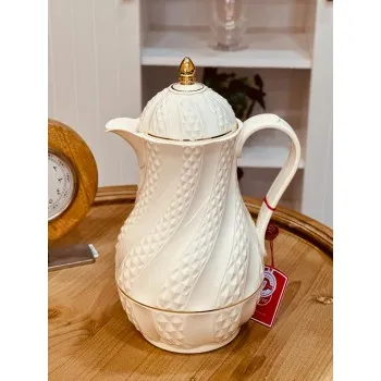 ترمس روز لون سكري مذهب بشكل انيق 1.3 لتر ترمس روز لون سكري مذهب بشكل انيق 1.3 لتر