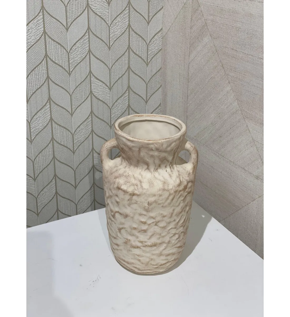     فازة زهور على شكل حرف يو معكوس مقاس -25×11×11سم