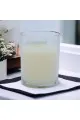 شمع بكاسه معطر  فانيلا ابيض المنزلي 12.50×10×10سم