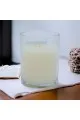 شمع بكاسه معطر  فانيلا ابيض المنزلي 12.50×10×10سم