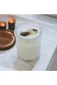 شمع بكاسه معطر  فانيلا ابيض المنزلي 12.50×10×10سم