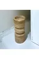 شمعدان رخام ترافنتينوا .20×8×8سم