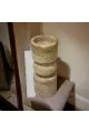 شمعدان رخام ترافنتينوا .20×8×8سم