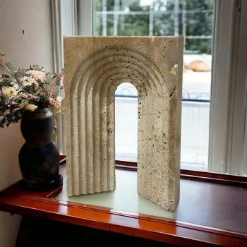 تحفة ديكور رخام ترافنتينو  25×17×5سم