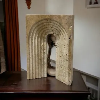 تحفة ديكور رخام ترافنتينو  25×17×5سم