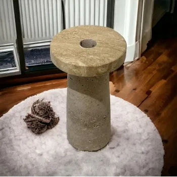  تحفة ديكور رخام ترافنتينو  16×9×9سم