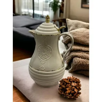 ترمس شاي وقهوة بتصميم راقي من تركوازي 1 لتر