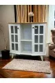 ركن كافي بلس خشبي لون ابيض سطح خشبي   مقاس 100*37*98سم