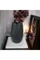 مزهرية سيراميك - تايدز اسود  - 30×19×8سم 