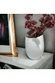 مزهرية سيراميك - تايدز ابيض - 30×19×8سم 
