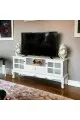   طاولة شاشة بلازما خشب ابيض  160×69×38 سم 