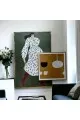   لوحه زينة حائط كانفاس ملمس خشن  باطار ذهبي 120×80سم 
